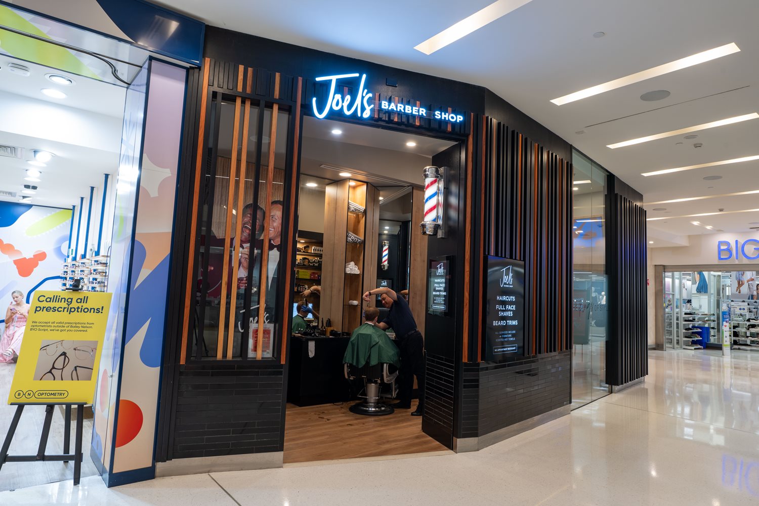 Ground Level, Joel's Barber Shop